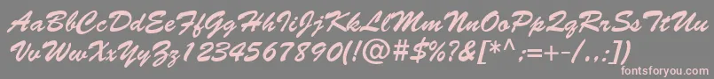 More about BantyNormal Font BantyNormal Font – Pink Fonts on Gray Background