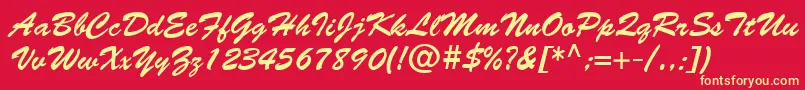 Lisätietoja BantyNormal-fontista BantyNormal-fontti – keltaiset fontit punaisella taustalla