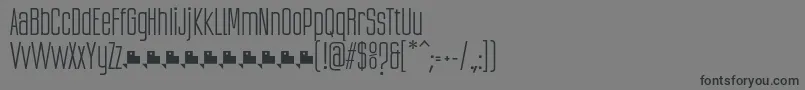 Шрифт UbicadaRegularFfp – чёрные шрифты на сером фоне