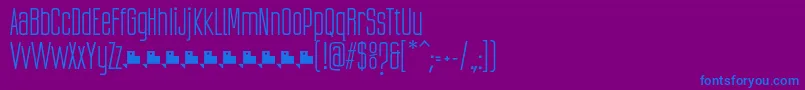 UbicadaRegularFfp Font – Blue Fonts on Purple Background