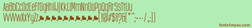 UbicadaRegularFfp Font – Brown Fonts on Green Background