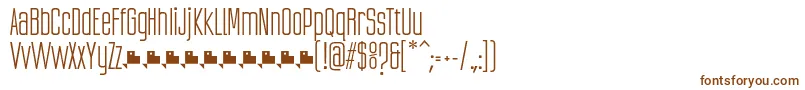 Шрифт UbicadaRegularFfp – коричневые шрифты на белом фоне