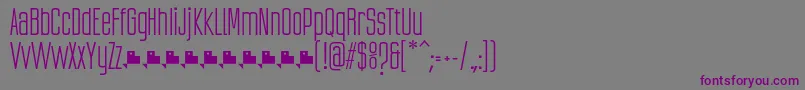 UbicadaRegularFfp-Schriftart – Violette Schriften auf grauem Hintergrund