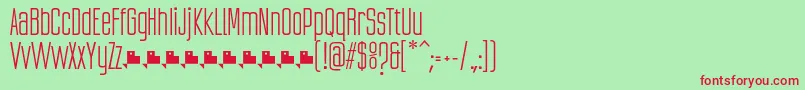 UbicadaRegularFfp Font – Red Fonts on Green Background