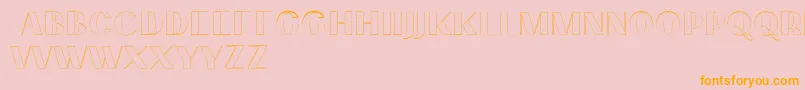 PassionsanspdcdAccentouter Font – Orange Fonts on Pink Background