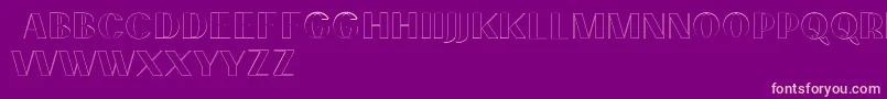 PassionsanspdcdAccentouter Font – Pink Fonts on Purple Background