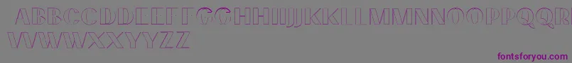 PassionsanspdcdAccentouter Font – Purple Fonts on Gray Background