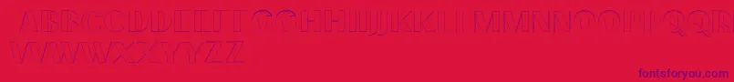 PassionsanspdcdAccentouter Font – Purple Fonts on Red Background