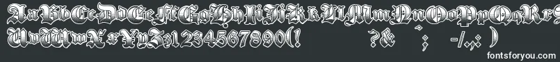 GothikSteel-Schriftart – Weiße Schriften