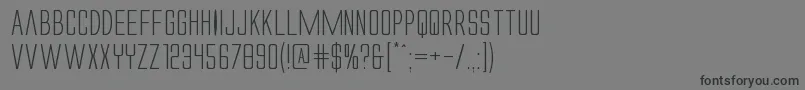 Alienleagueiiexpand Font – Black Fonts on Gray Background