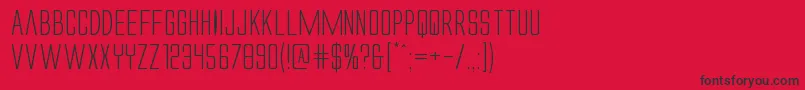 Alienleagueiiexpand Font – Black Fonts on Red Background