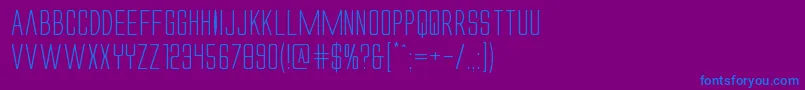 Alienleagueiiexpand Font – Blue Fonts on Purple Background