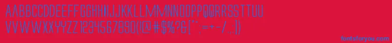 Alienleagueiiexpand Font – Blue Fonts on Red Background