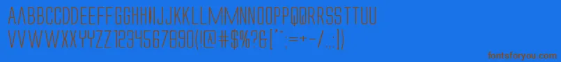 Alienleagueiiexpand Font – Brown Fonts on Blue Background