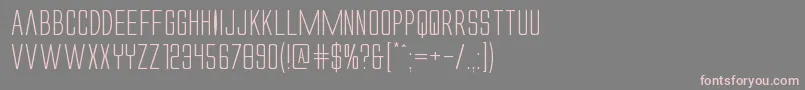 Alienleagueiiexpand Font – Pink Fonts on Gray Background