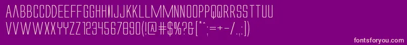 Alienleagueiiexpand Font – Pink Fonts on Purple Background