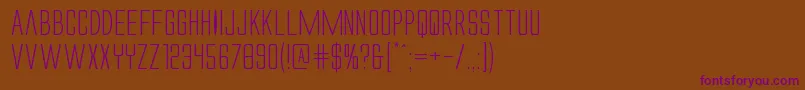 Alienleagueiiexpand Font – Purple Fonts on Brown Background