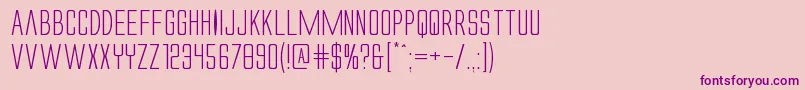 Alienleagueiiexpand Font – Purple Fonts on Pink Background