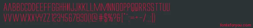Alienleagueiiexpand Font – Red Fonts on Black Background