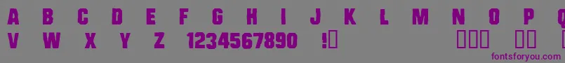 CfbadcopsRegular Font – Purple Fonts on Gray Background