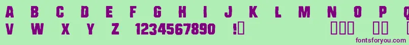 CfbadcopsRegular Font – Purple Fonts on Green Background