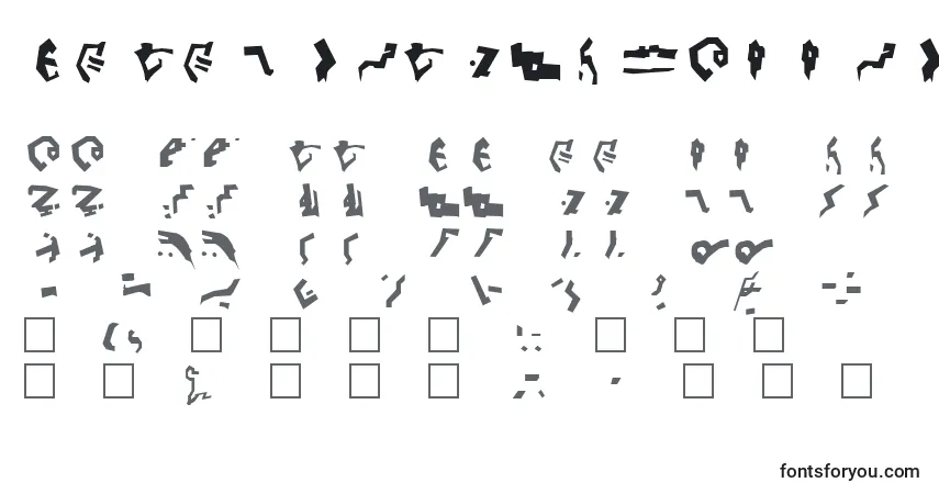 Schriftart DecepticonGraffiti – Alphabet, Zahlen, spezielle Symbole