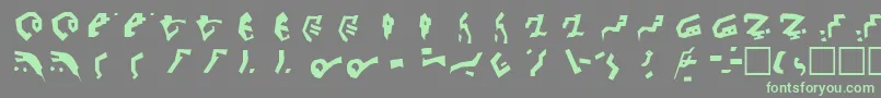 fuente DecepticonGraffiti – Fuentes Verdes Sobre Fondo Gris