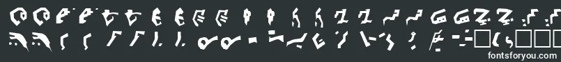 フォントDecepticonGraffiti – 黒い背景に白い文字