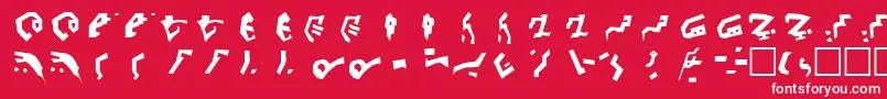 DecepticonGraffiti Font – White Fonts on Red Background