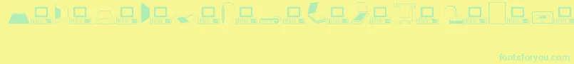 More about Computer Font Computer Font – Green Fonts on Yellow Background