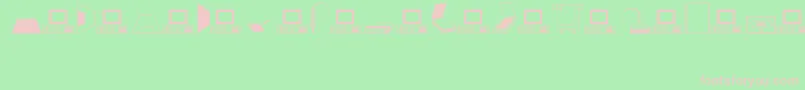 Computer Font – Pink Fonts on Green Background