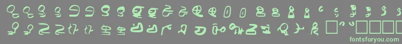 Подробнее о шрифте Id4AlienScript Шрифт Id4AlienScript – зелёные шрифты на сером фоне