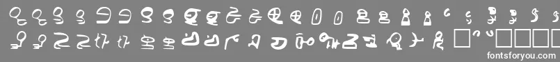 Id4AlienScript Font – White Fonts on Gray Background
