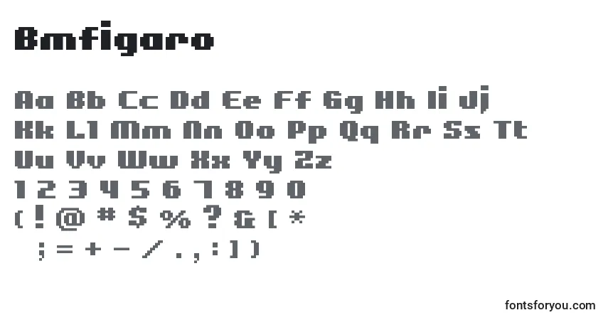 Bmfigaro-fontti – aakkoset, numerot, erikoismerkit