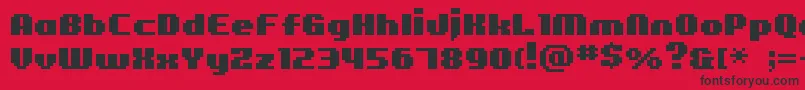 Bmfigaro Font – Black Fonts on Red Background