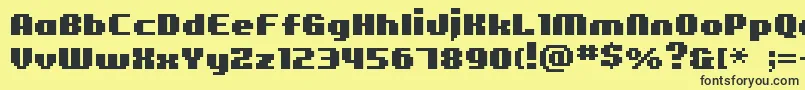 Bmfigaro Font – Black Fonts on Yellow Background