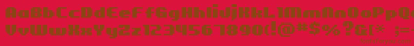 Bmfigaro Font – Brown Fonts on Red Background
