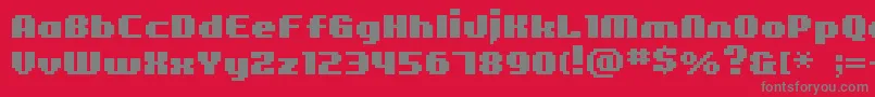 Bmfigaro Font – Gray Fonts on Red Background