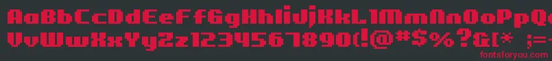 Bmfigaro Font – Red Fonts on Black Background