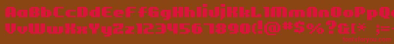 Bmfigaro Font – Red Fonts on Brown Background