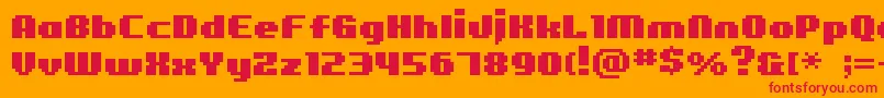 Bmfigaro Font – Red Fonts on Orange Background