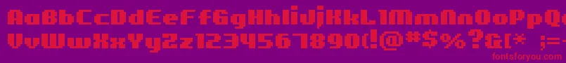 Bmfigaro Font – Red Fonts on Purple Background