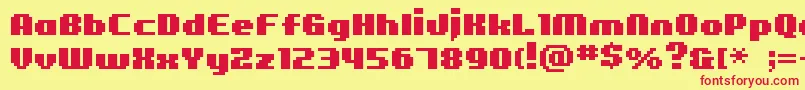 Bmfigaro Font – Red Fonts on Yellow Background