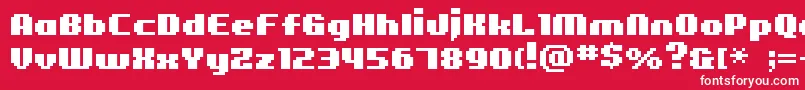 Bmfigaro Font – White Fonts on Red Background
