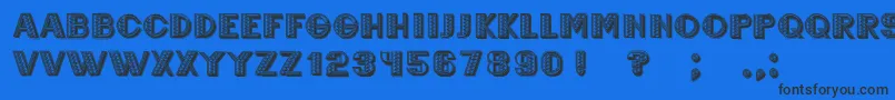 Mexicanero Font – Black Fonts on Blue Background