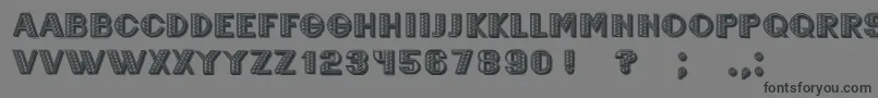 Шрифт Mexicanero – чёрные шрифты на сером фоне