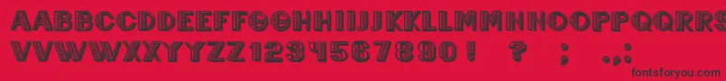 Mexicanero Font – Black Fonts on Red Background