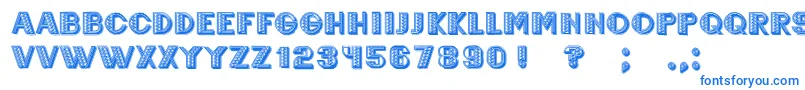 Шрифт Mexicanero – синие шрифты