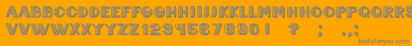 Mexicanero Font – Gray Fonts on Orange Background