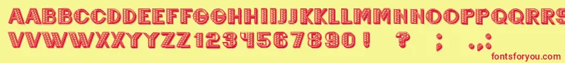 Mexicanero Font – Red Fonts on Yellow Background